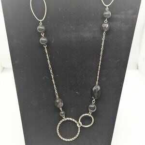 Windsor Black and Silver Necklace